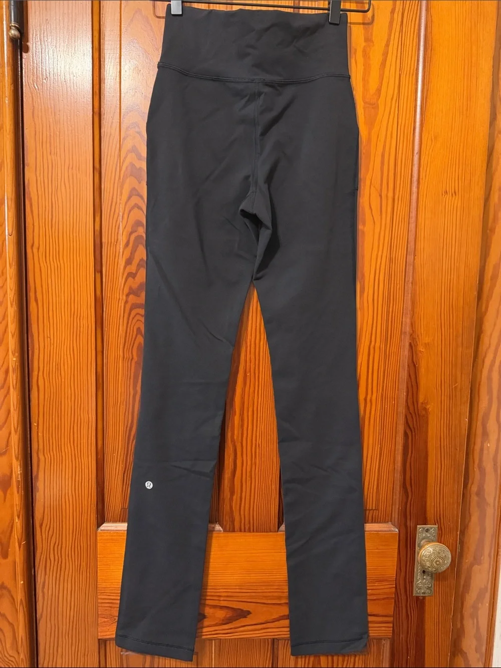 Lululemon Skinny Will Pant Full-On Luon - Black - Yoga Straight Leg Pockets